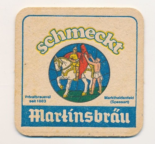 Bierdeckel martinsbräu - bierdeckel,