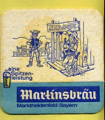 Bierdeckel martinsbräu - bierdeckel,