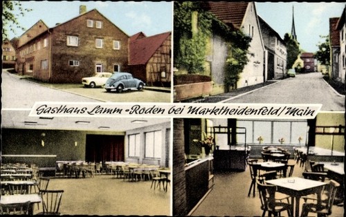 Roden bei marktheidenfeld - ak,