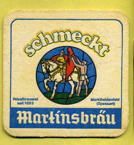 Bierdeckel martinsbräu - bierdeckel,