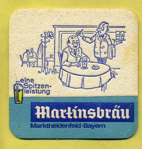 Bierdeckel martinsbräu - bierdeckel,