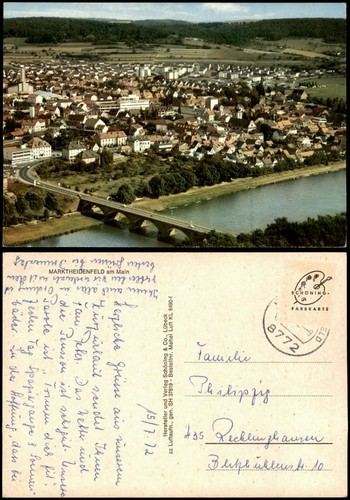 Ansichtskarte marktheidenfeld - ansichtskarte,